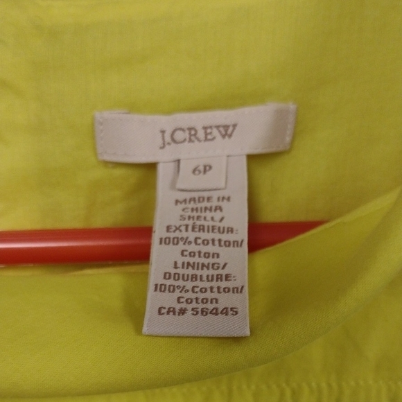 J. Crew Yellow Textured Tank Top with Pom-Pom Detail Y2K, Romantic, Femenina. - Picture 2 of 12
